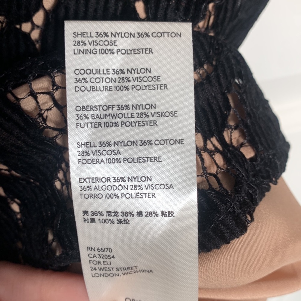 NWT Free People Dangerous Love Floral Lace mini dress Goth black size 6 - Picture 7 of 10